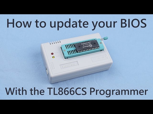 BIOS flashing with the TL866 programmer
