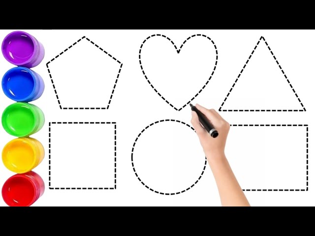 Drawing Coloring And Painting For Kids Toddlers Learn Colors For KidsToddlers,children Shape Drawing