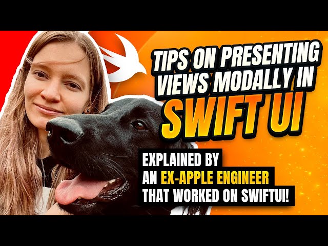Tips on Presenting Views Modally in SwiftUI (from an ex-Apple engineer 🍎)