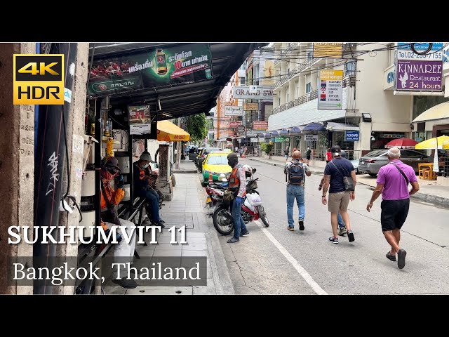 4K HDR| Walk around Sukhumvit Soi 11 | July 2022 | สุขุมวิทซอย 11 | Bangkok | Thailand