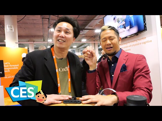 This Speaker Blew My Mind! Play Music By Touching Someone! Eureka Park at CES 2023!