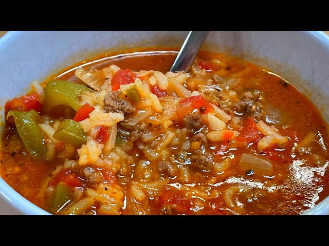 Quick and Easy Stuffed Pepper Soup