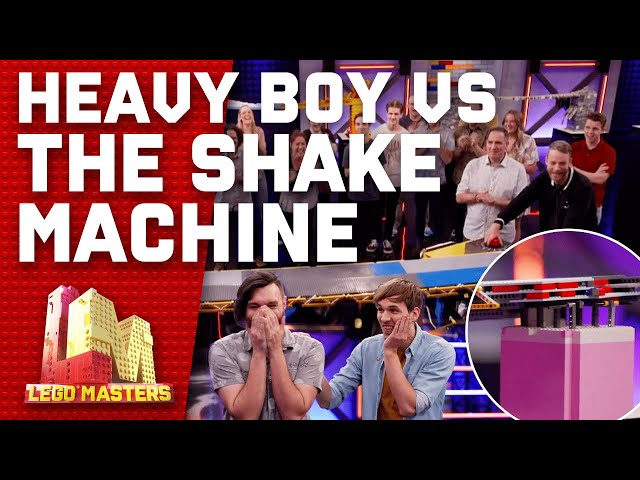 Heavy Boy and the shake machine go head to head! | LEGO Masters Australia 2022