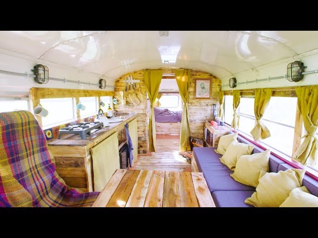 School Bus Converted to an Amazing Tiny Home