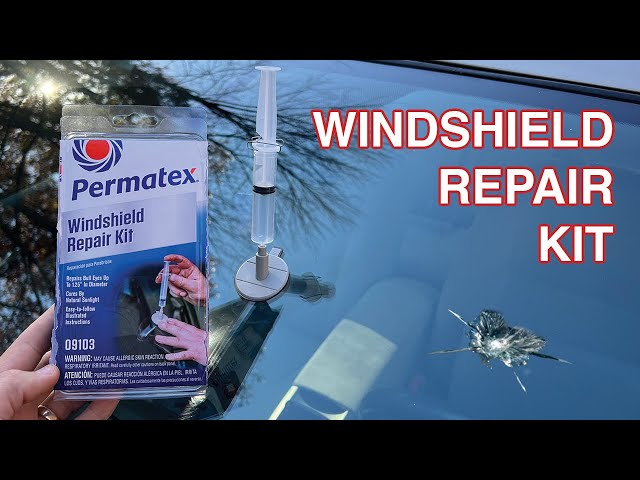 How To Fix A Windshield Crack Using Permatex Windshield Repair Kit