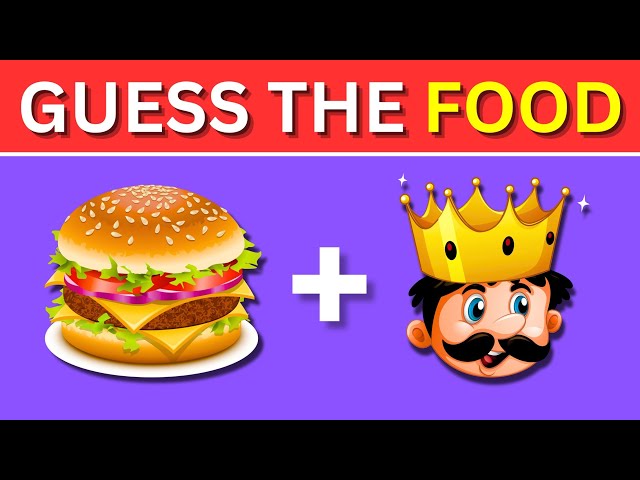 Guess The Food By Emoji🍔|| Food and Drink by Emoji Quiz🍓🧀😋||