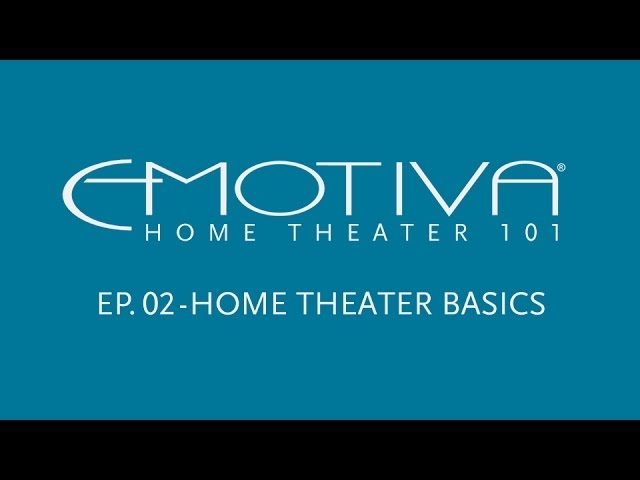 Emotiva's Home Theater 101 Series - Home Theater Terms