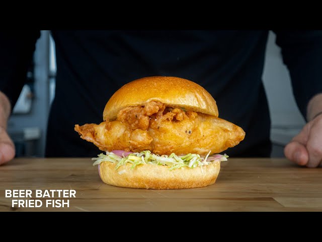 The 25 minute Beer Battered Fish Sandwich everyone should fry.