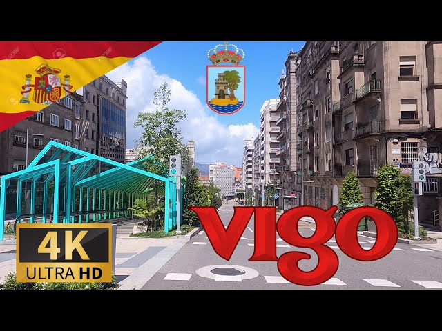 DRIVING VIGO, Province of Pontevedra, GALICIA, SPAIN I 4K 60fps