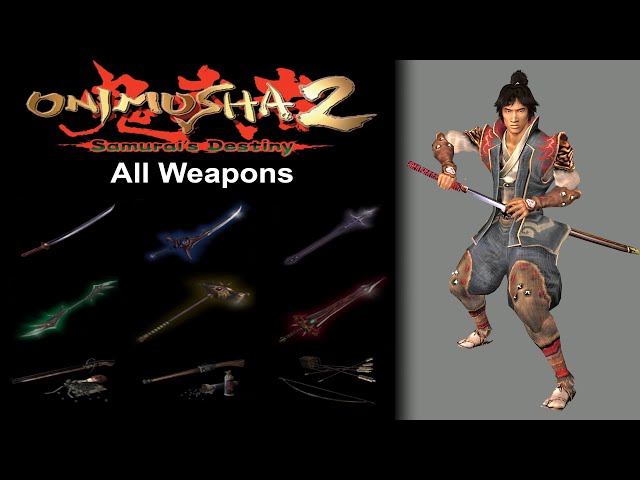 【Onimusha 2: Samurai's Destiny】Jubei Yagyu Moveset All Weapons & Onimusha Transformation