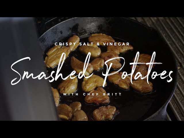 Salt & Vinegar Crispy Smashed Potatoes