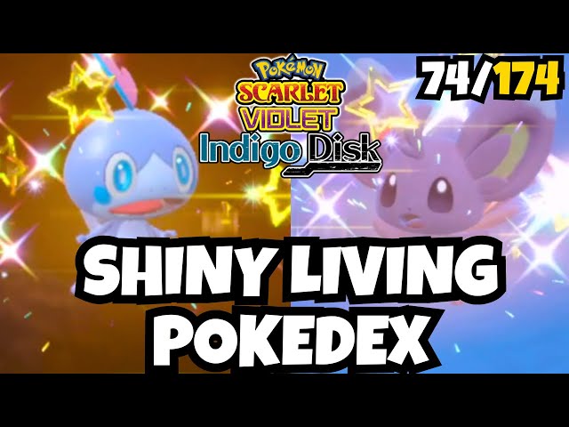 🔴 100 Shinies LEFT! Pokemon Indigo Disk ✨SHINY Living Dex 74/174✨