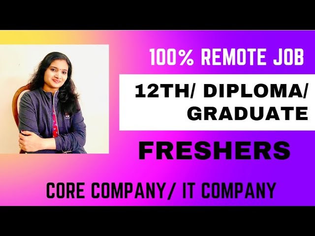 Intel Bulk hiring for freshers| 100% Remote Jobs for 12th / Diploma/ Graduate | Jobs 2024