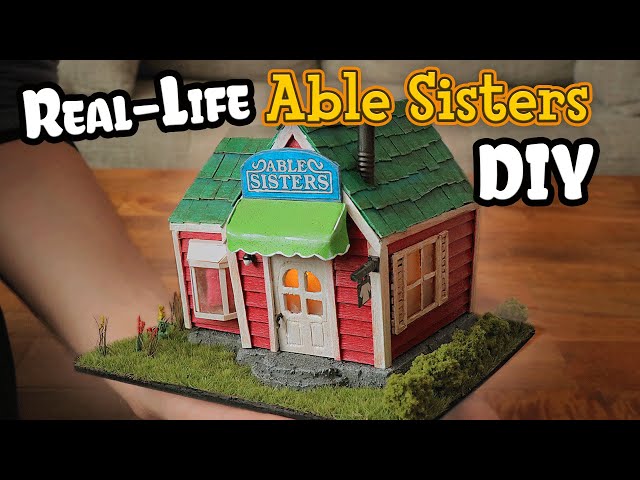 How to Make a Tiny ABLE SISTERS Shop // Animal Crossing Crafts