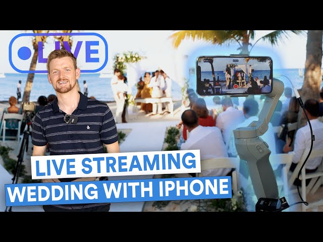 Wireless Phone Setup for Wedding Live Stream