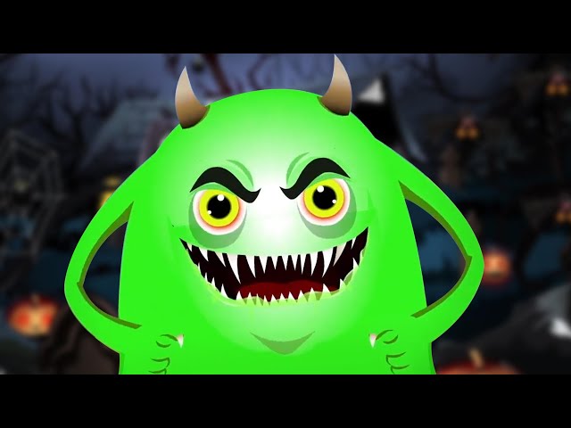 Slimy Green Monster - Halloween Rhyme & Children Songs