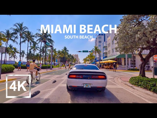 4K Driving in Miami Beach - South Beach - Vice City - Florida - HDR - USA - 2023