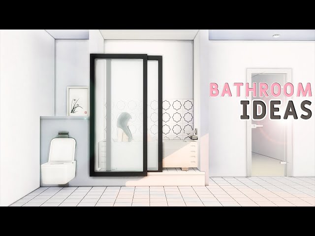Functional Platforms🛁💡 Bathroom Ideas (Tutorial) | Snowy Escape & Base Game | No CC or Mods | Sims 4