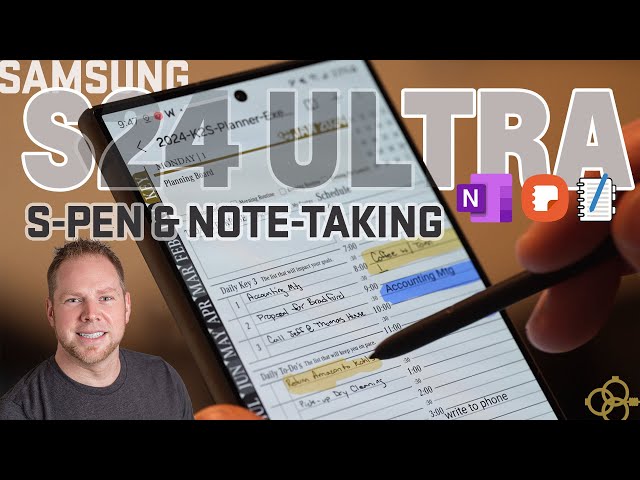 Samsung S24 Ultra S Pen Note-Taking Review and First Impressions