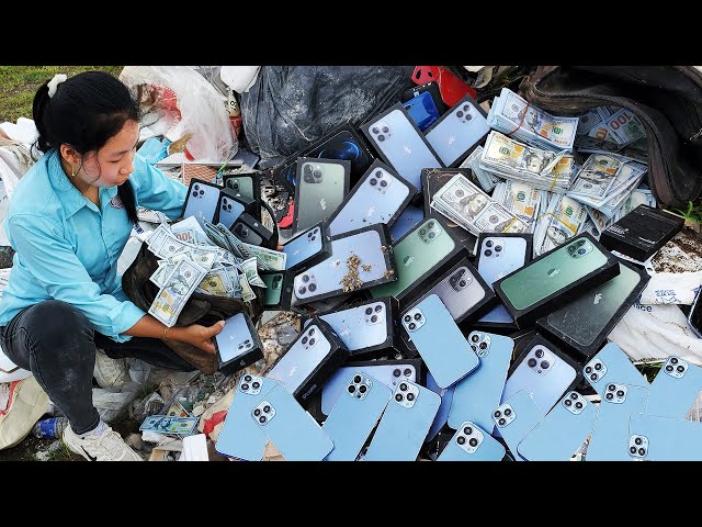 Great...!! It's a lot of Good Apple iPhone 13 Pro max and Money Millions Dollar at big Landfill