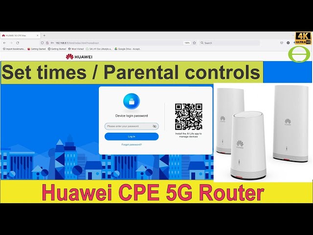 How to set internet access times on your network with the Huawei 5G CPE router - Parental controls