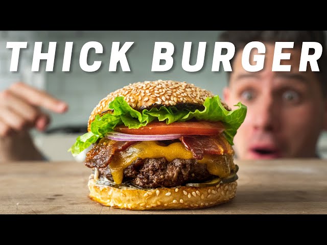 CLASSIC THICK GRILLED BURGERS (Super Juicy and Beefy)
