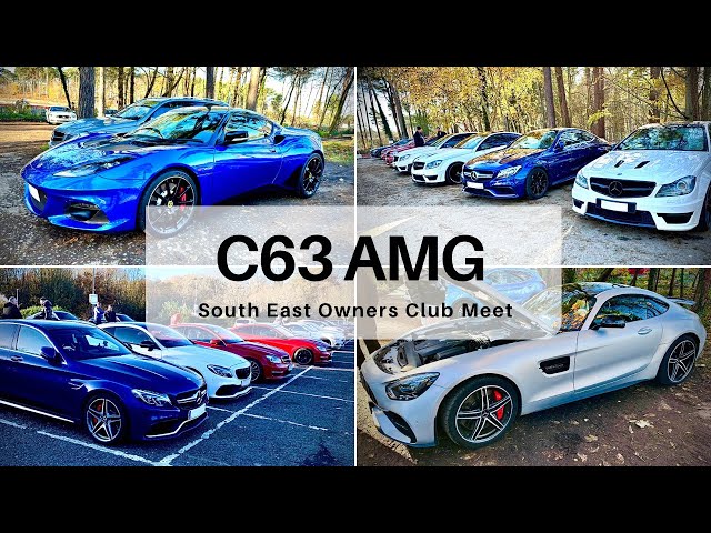 Mercedes Benz C63 AMG Sound | C63 South East Owners Club Car Meet | LOUD V8 AMG