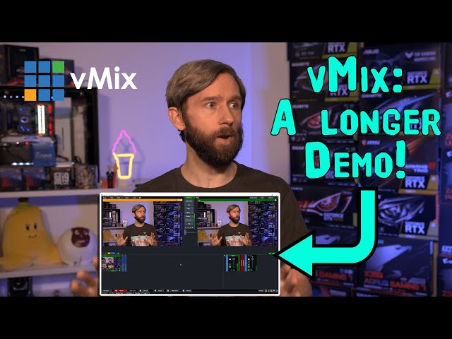 Slightly longer vMix Demo! The interface, inputs, layers, overlays, vMix Call, recording+streaming!