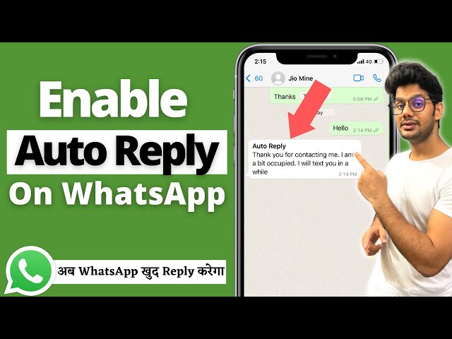 How to Enable Auto Reply to WhatsApp Messages | Whatsapp Auto reply Kaise Kare
