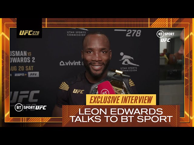 "I'm proud of myself!" - An emotional Leon Edwards after becoming UFC Champion! 🇯🇲 🇬🇧 🏆