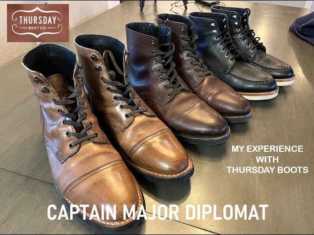 Thursday Boots Review - The Captain, The Major, and The Diplomat - One Year Update