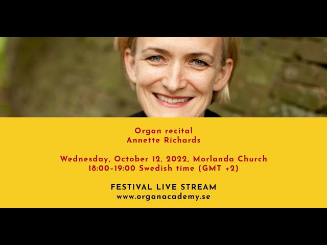 GIOF LIVE STREAM - October 12, 2022, Morlanda Church - 18:00–19:00 (GMT +2) - Annette Richards