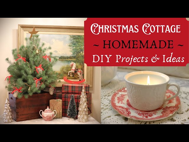 Homemade Cottage Christmas Decorating Ideas ~ DIY Ornaments & Decor