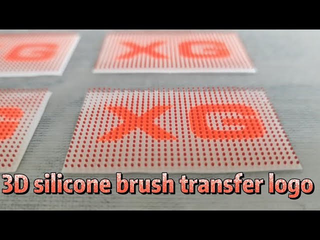How to screen printing 3D silicone brush transfer logo?