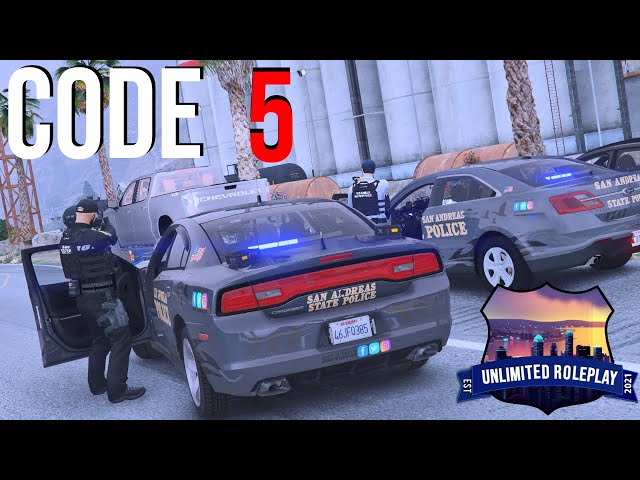 GTA 5 Roleplay- URP #6 - Back at it again! (Law Enforcement)
