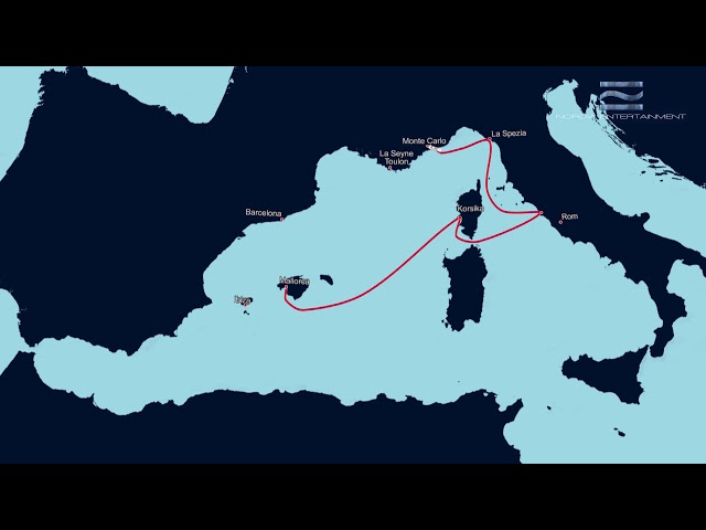 Routenanimation | Mein Schiff 5 - Mittelmeer mit Ibiza | Version 2