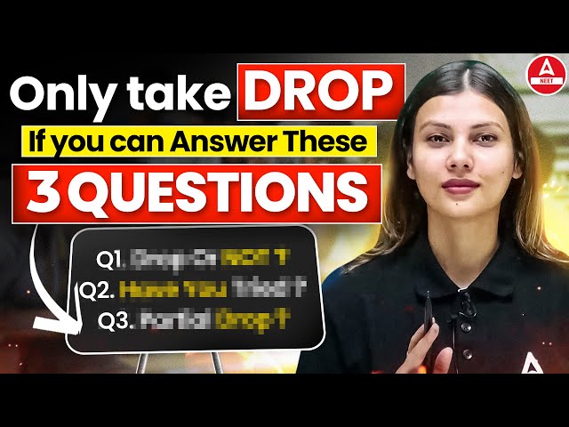Answer These 3 Questions to Decide if Taking a Drop is Worth it | Tamanna Mam