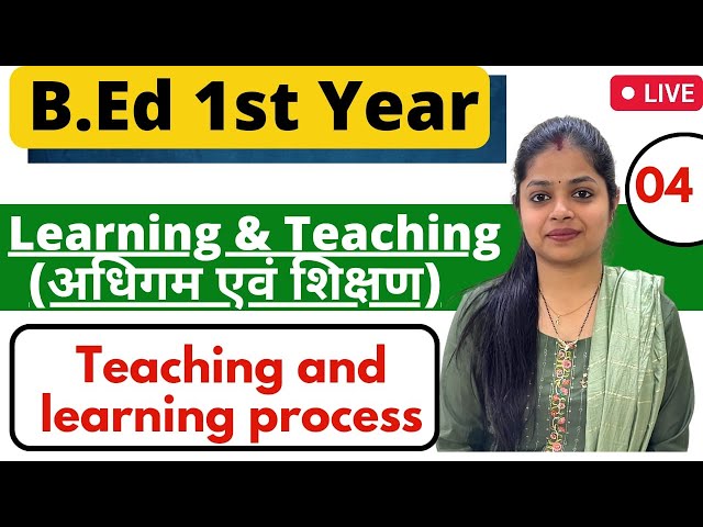 Teaching And Learning Process | Learning And Teaching | MDU/CRSU Bed 1st Year