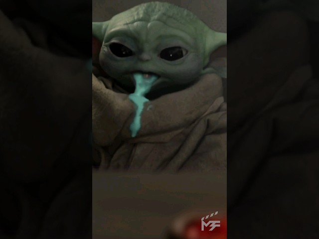Baby Yoda Spinning too fast #grogu #mandalorianseason3 #starwars