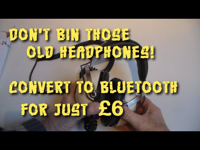 Here's how I turned my  classic old  wired Pioneer headphones to bluetooth for just £6