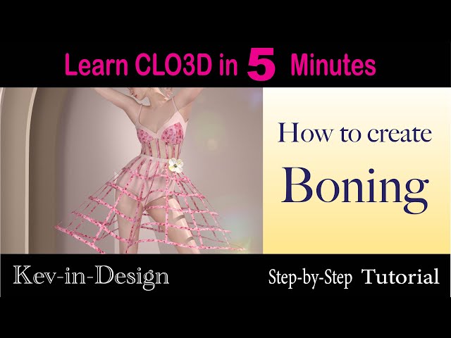 How to create boning in #clo3d
