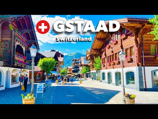 GSTAAD - Resort Town In Switzerland 4K | Holiday destination for royalty and celebrities !