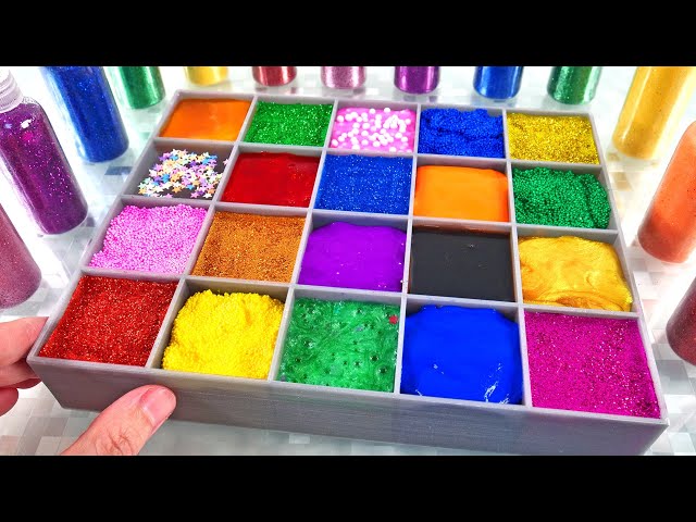 Satisfying Video l Mixing All My Slime Smoothie in Making Glossy Slime Pool ASMR l RainbowToyTocToc