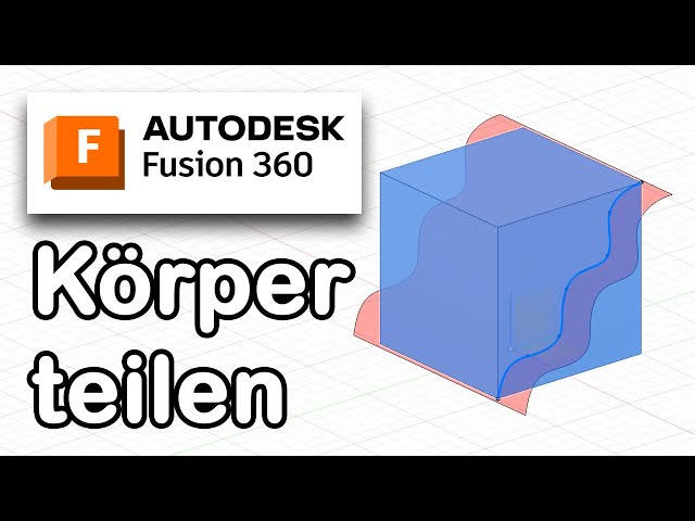 Fusion 360 [deutsch] - Einfache Tipps um Körper zu teilen (Alle Varianten erklärt)