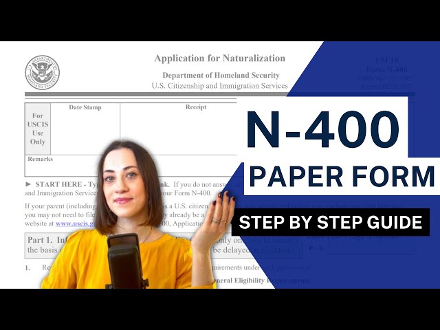 N-400 GUIDE | Paper Filing Application for Naturalization #immigration #uscis