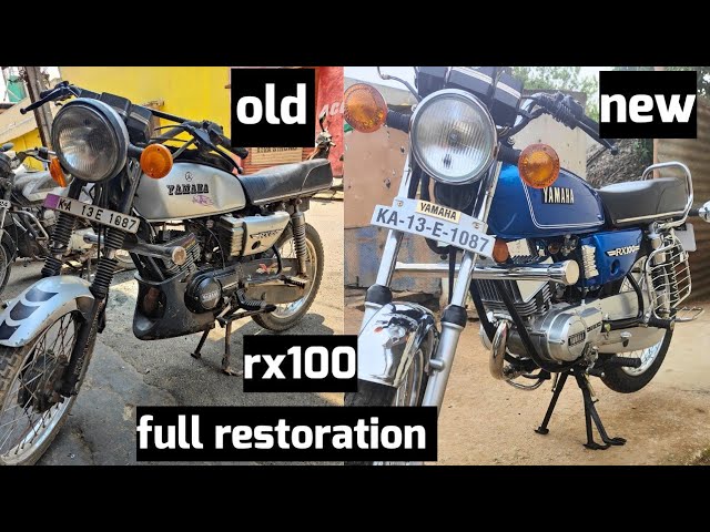full restoration: rx 100 legendary motorcycle perfectly restored like new.watch full video.