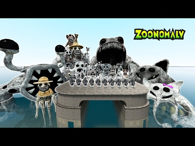 DESTROY ALL ZOONOMALY MONSTERS FAMILY & POPPY PLAYTIME 3 FAMILY in FLATWATER - Garry's Mod