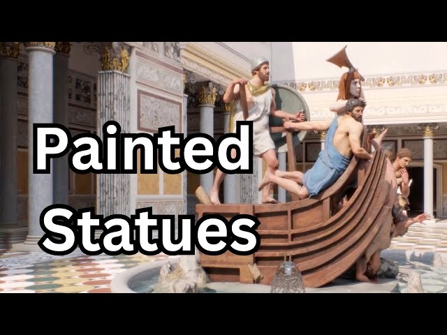 Were marble statues painted in Ancient Rome?