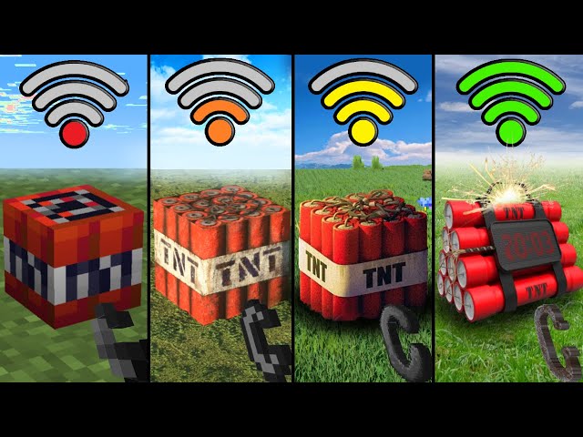 physics using with different Wi-Fi in Minecraft