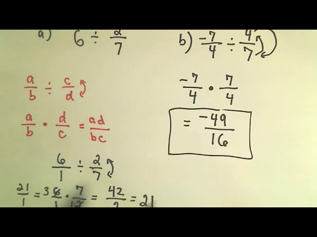 Basic Math:  Dividing Fractions